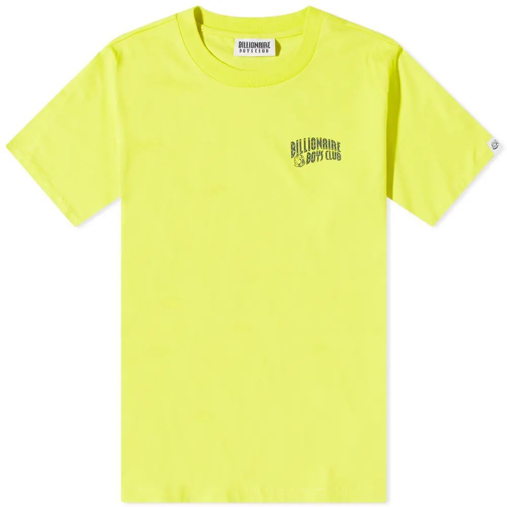 Men's Small Arch Logo T-Shirt Acid Yellow