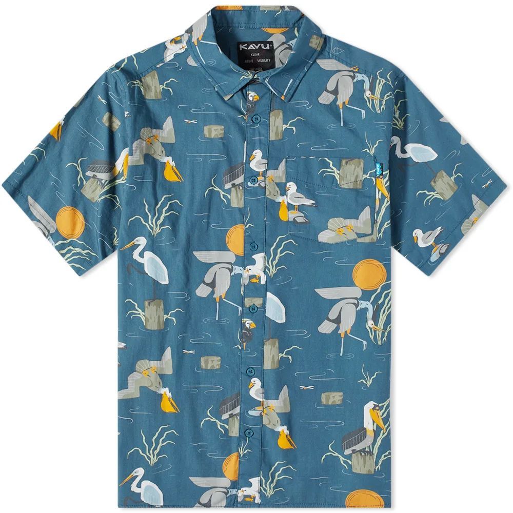 Men's Short Sleeve The Jam Shirt Angling Birds