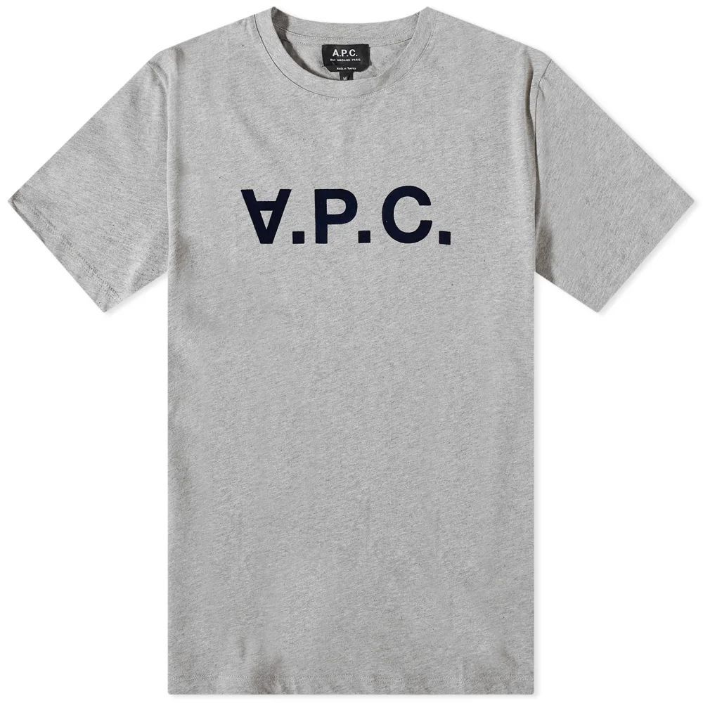 Men's VPC Logo T-Shirt Light Grey Heather/Navy