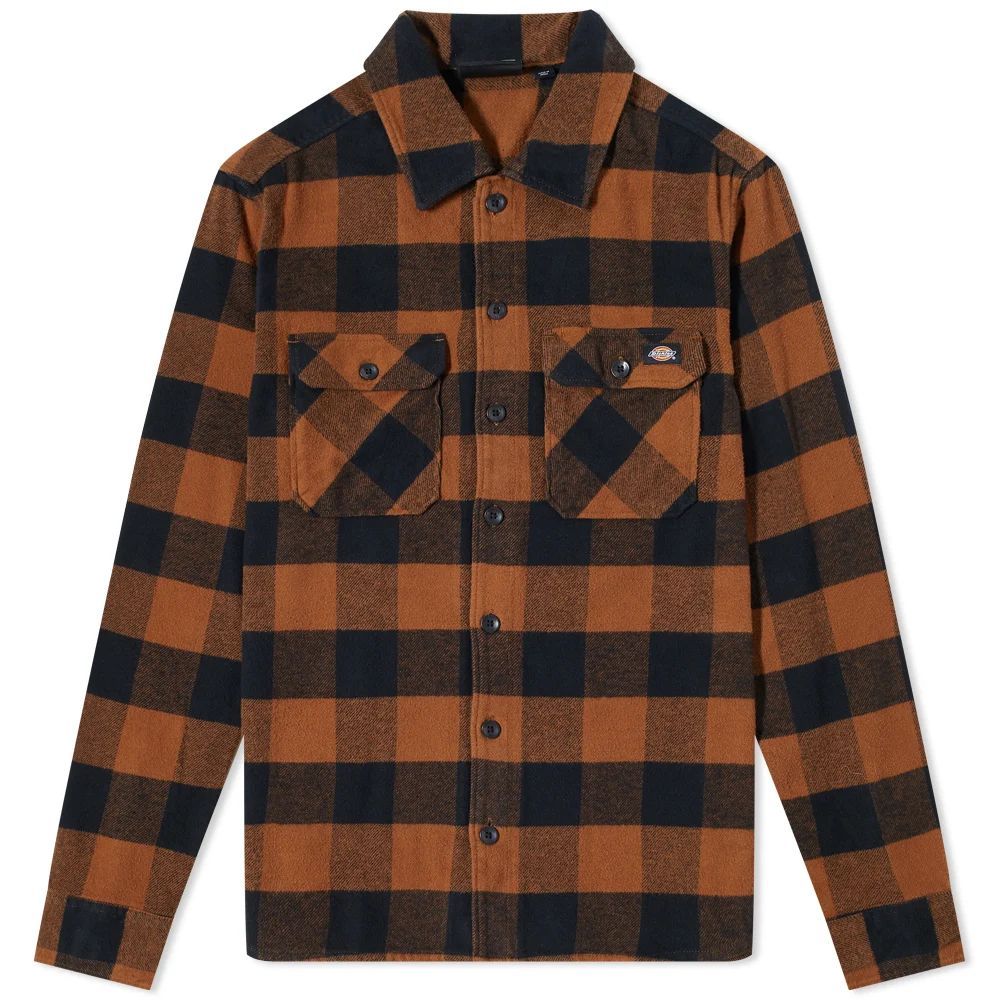 Men's Sacramento Check Flannel Shirt Brown Duck