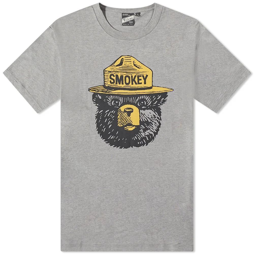 Men's Smokey Bear Buckshot T-Shirt Grey