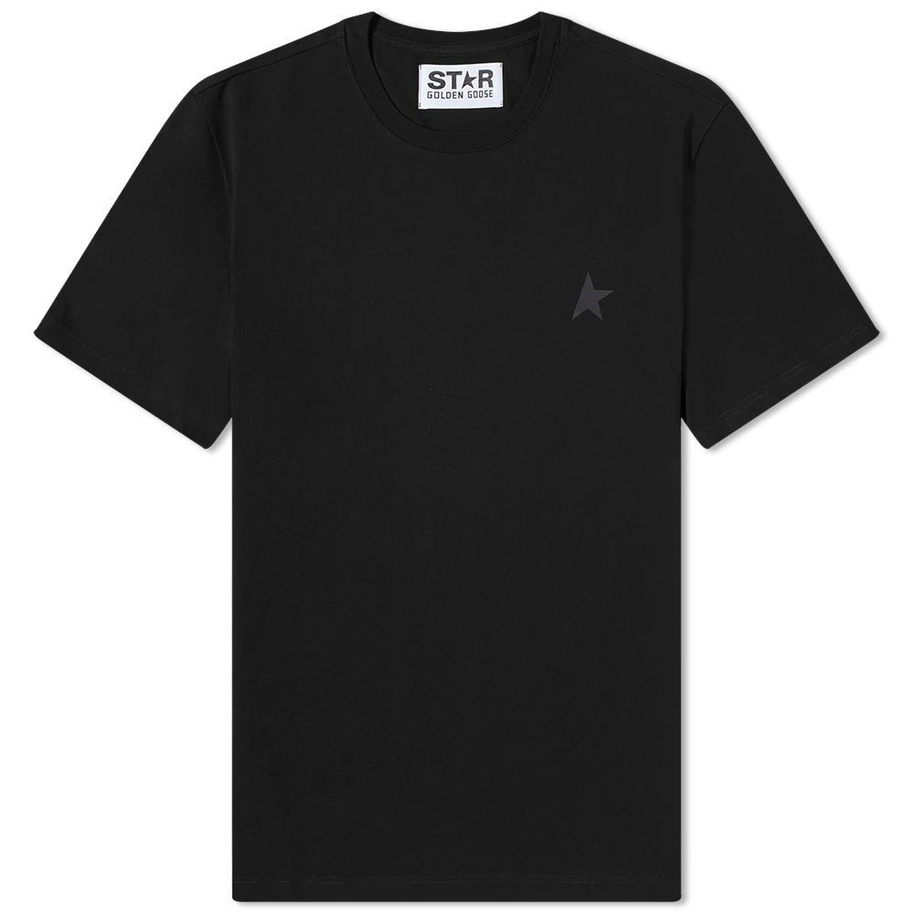 Men's Small Star Chest Logo T-Shirt Black