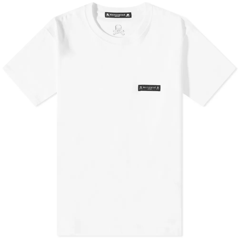 Men's Skull Embroidery T-Shirt White