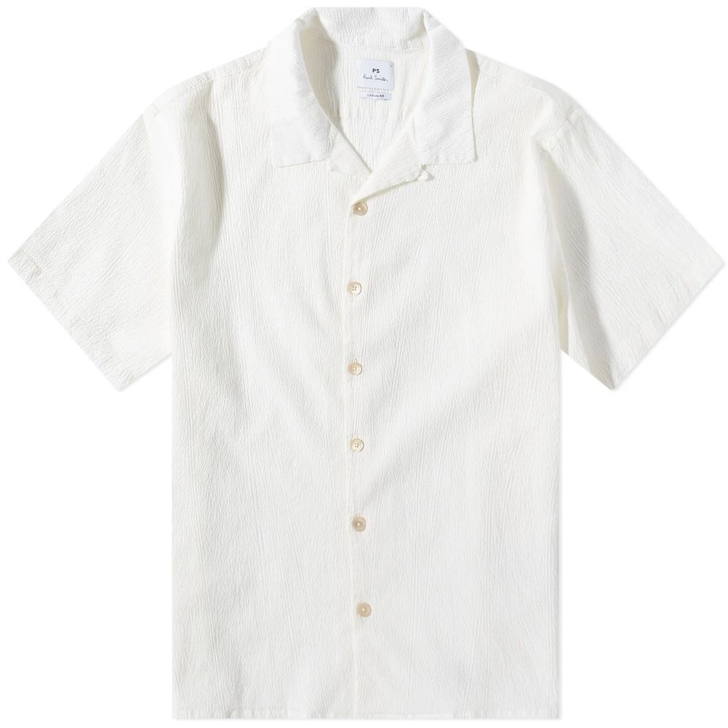 Men's Seersucker Vacation Shirt White