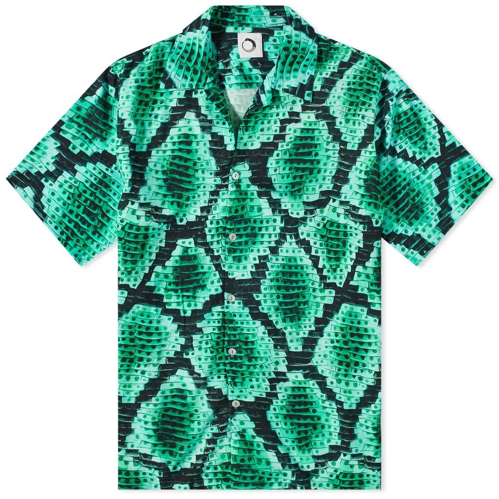 Men's Snake Vacation Shirt Emerald