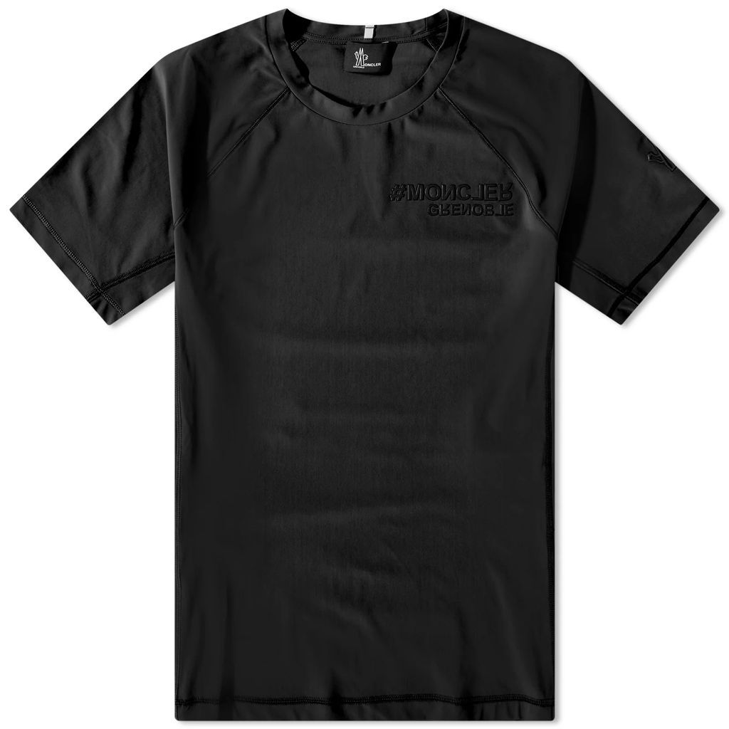 Men's Technical Embossed Logo T-Shirt Black