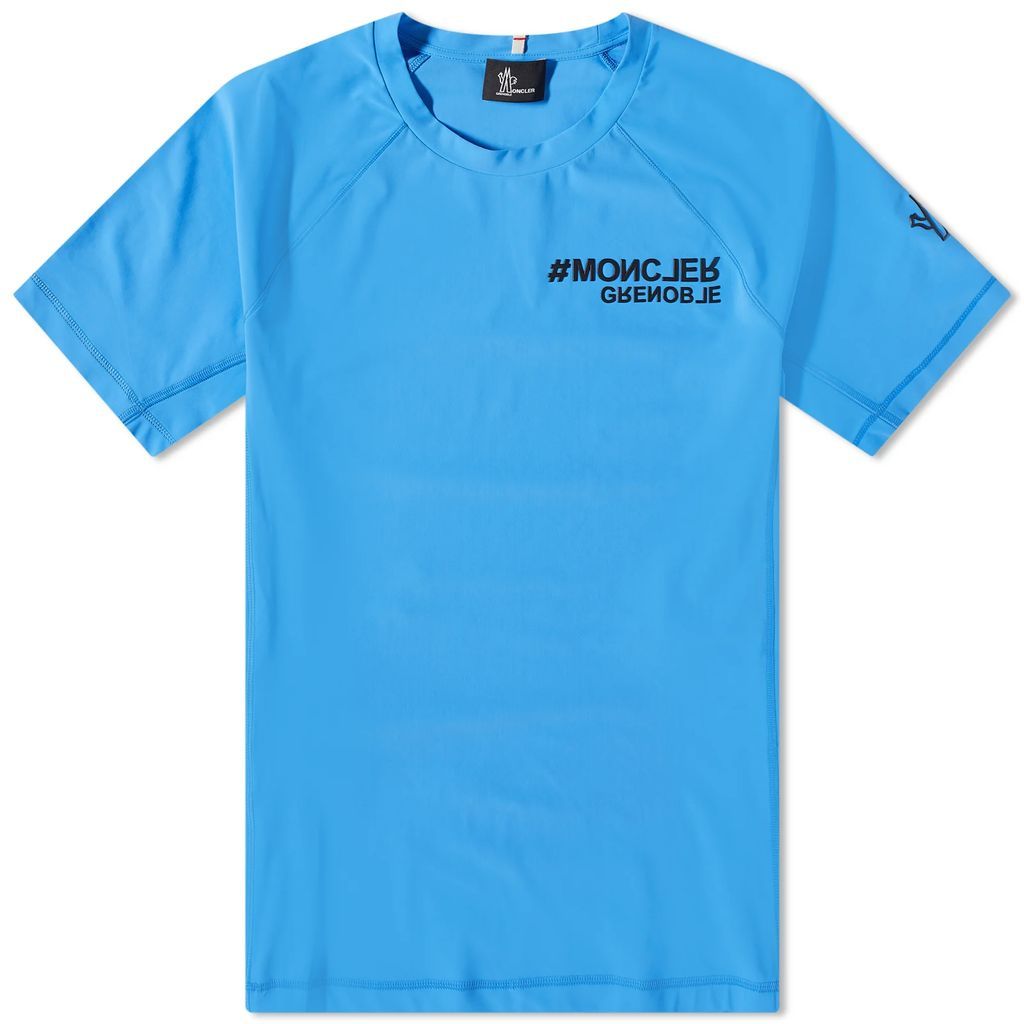 Men's Technical Embossed Logo T-Shirt Blue