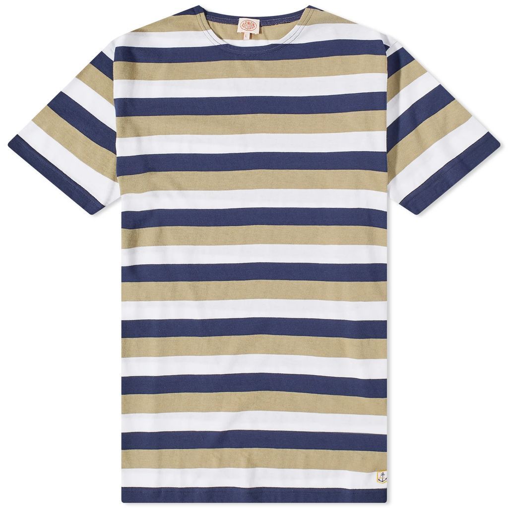 Men's Stripe T-Shirt White/Clay/Navy