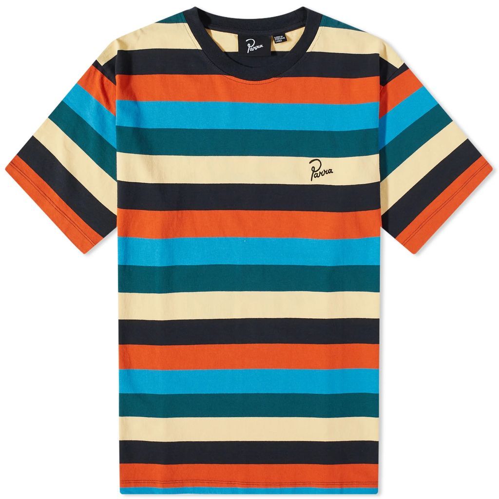 Men's Stacked Pets on Stripes T-Shirt Multi