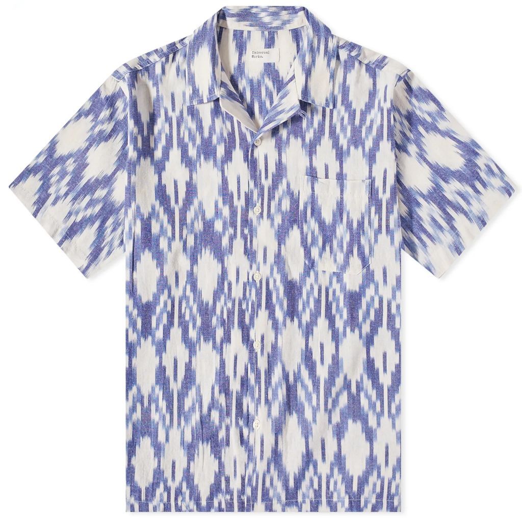 Men's Summer Ikat Road Shirt Ecru