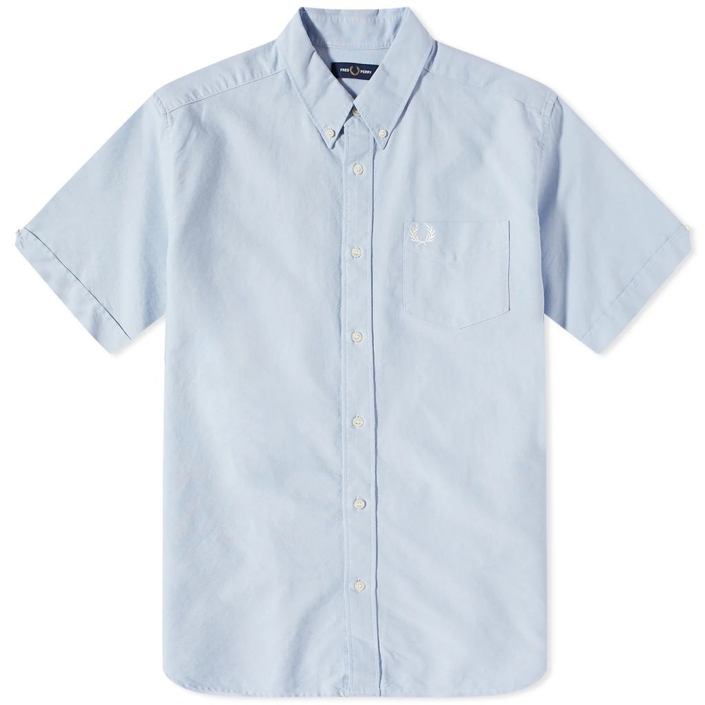 Men's Short Sleeve Oxford Shirt Light Smoke