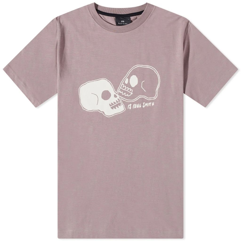Men's Skulls T-Shirt Purple