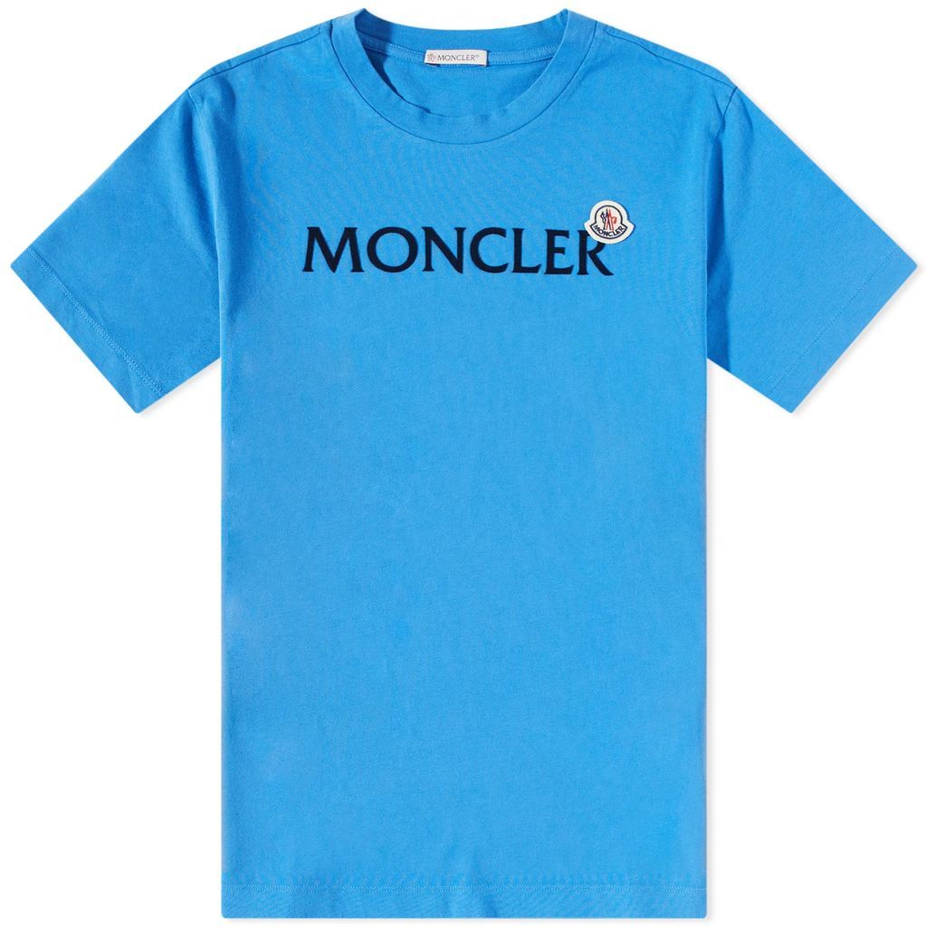 Men's Text Logo T-Shirt Blue