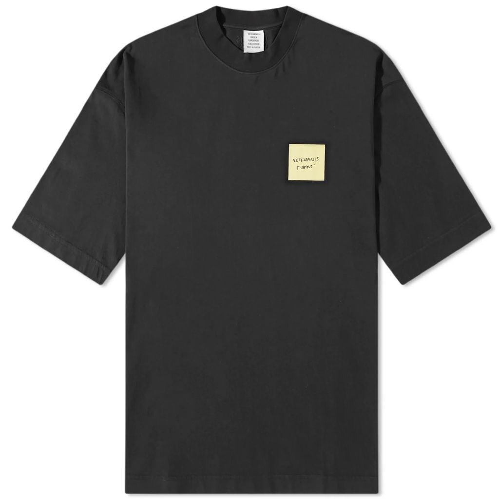 Men's Sticker Logo T-Shirt Black