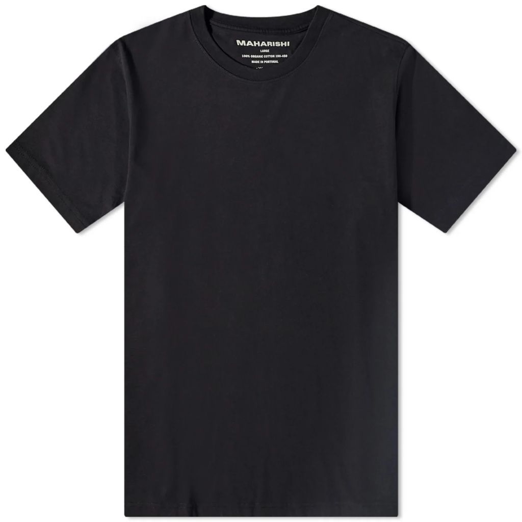 Men's Striking Point Back Print T-Shirt Black