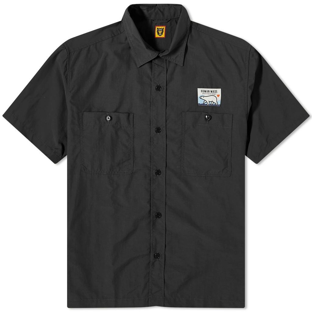 Men's Short Sleeve Camping Shirt Black