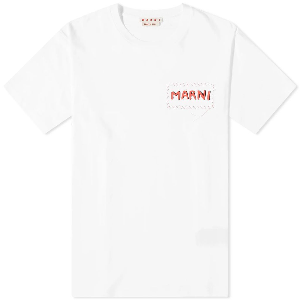 Men's Stitch Logo T-Shirt Lily White