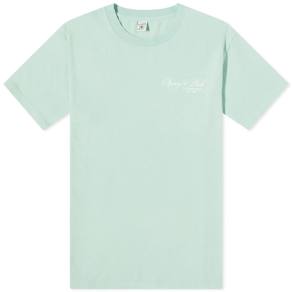 Men's Villa T-Shirt Jade/White