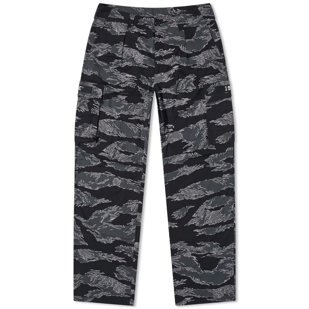 Men's Tiger Camo Relaxed Fit Military Pants Black