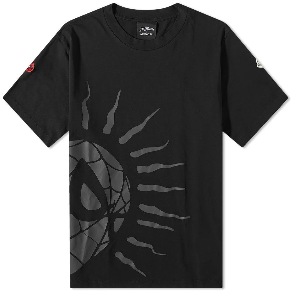 Men's x Spiderman Side Print T-Shirt Black