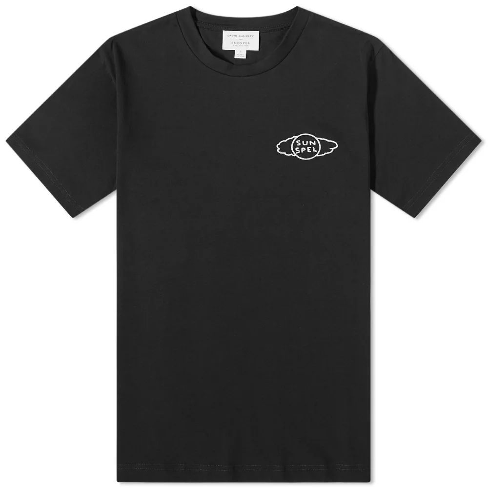 Men's x David Shrigley Riviera Small Logo T-Shirt Black