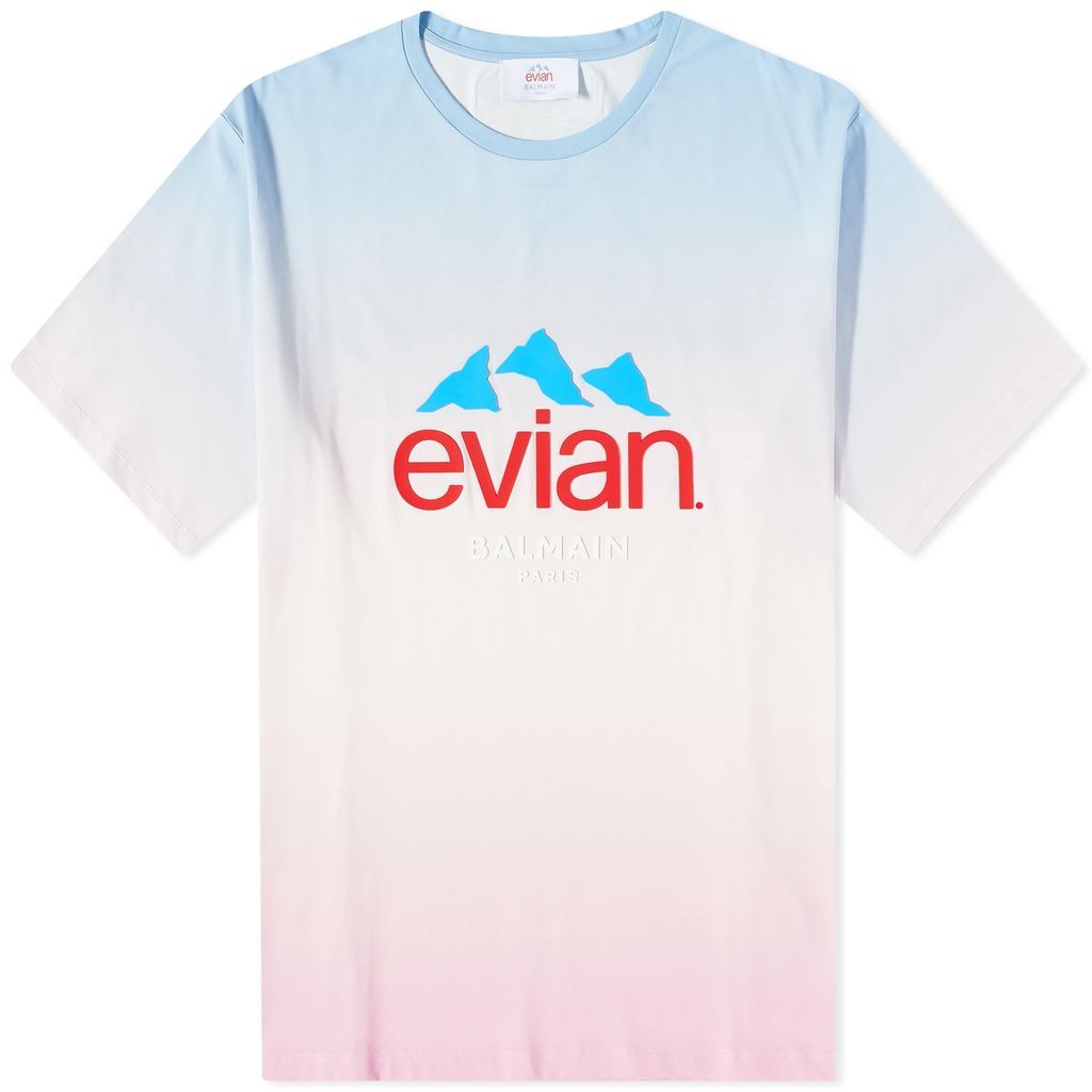 Men's x Evian Tie Dye Tee Blue/Rose