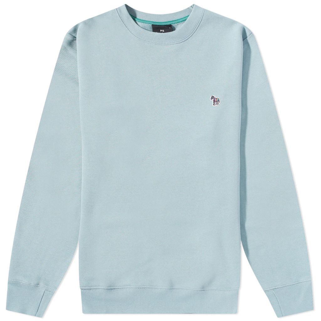 Men's Zebra Crew Sweat Light Blue