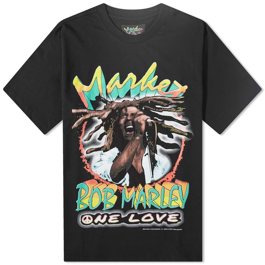 Men's x Bob Marley One Love T-Shirt Vintage Wash Black