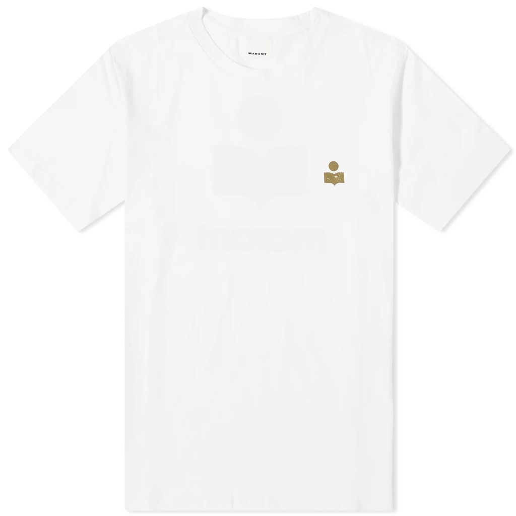 Men's Zafferh Small Logo T-Shirt White/Khaki
