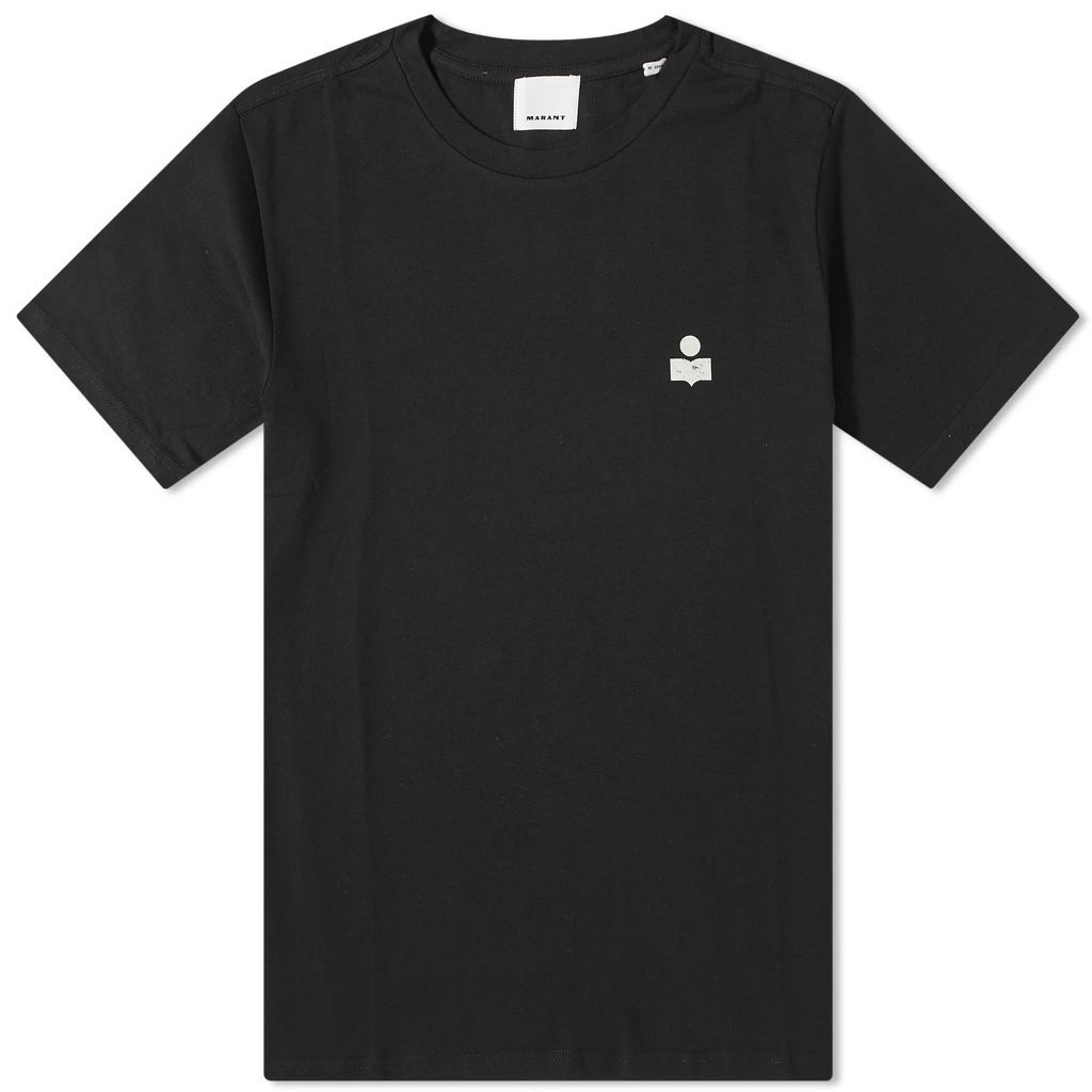 Men's Zafferh Small Logo T-Shirt Black/Ecru