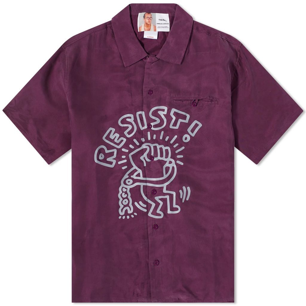 Men's x Keith Haring Resist Vacation Shirt Purple