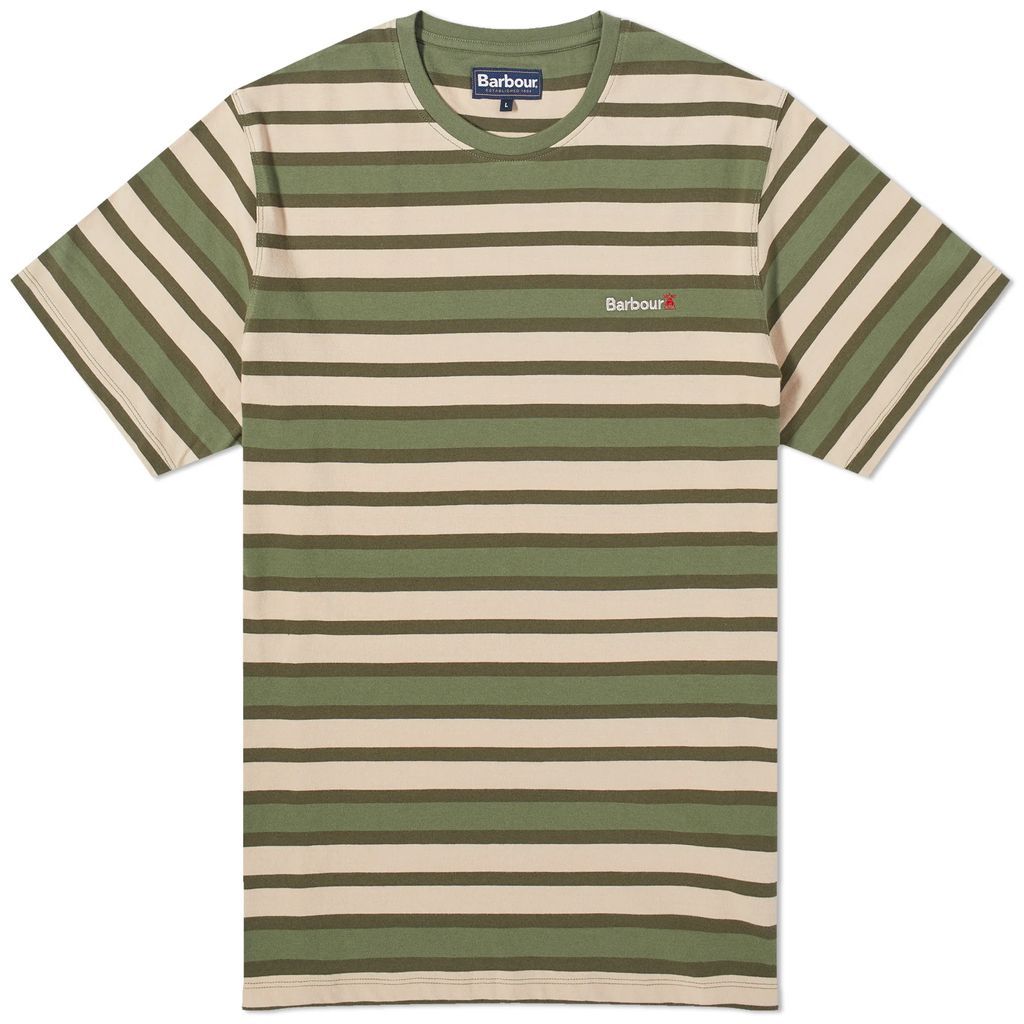 Men's Crundale Stripe T-Shirt Burnt Olive