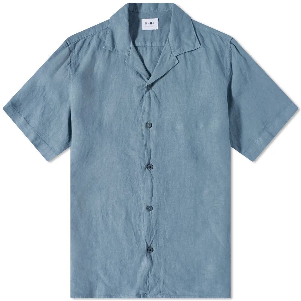 Men's Miyagi Linen Vacation Shirt Dust Blue
