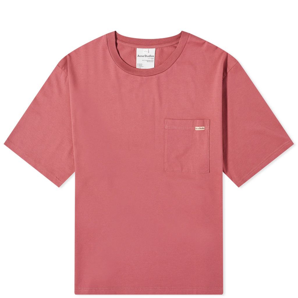 Men's Edie Pocket Pink Label T-Shirt Rosewood Red