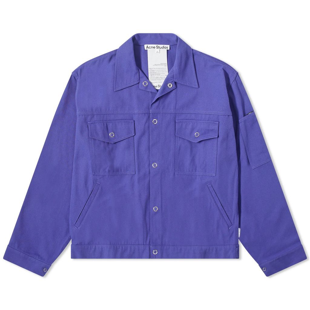 Men's Ourle Twill Overshirt Electric Purple