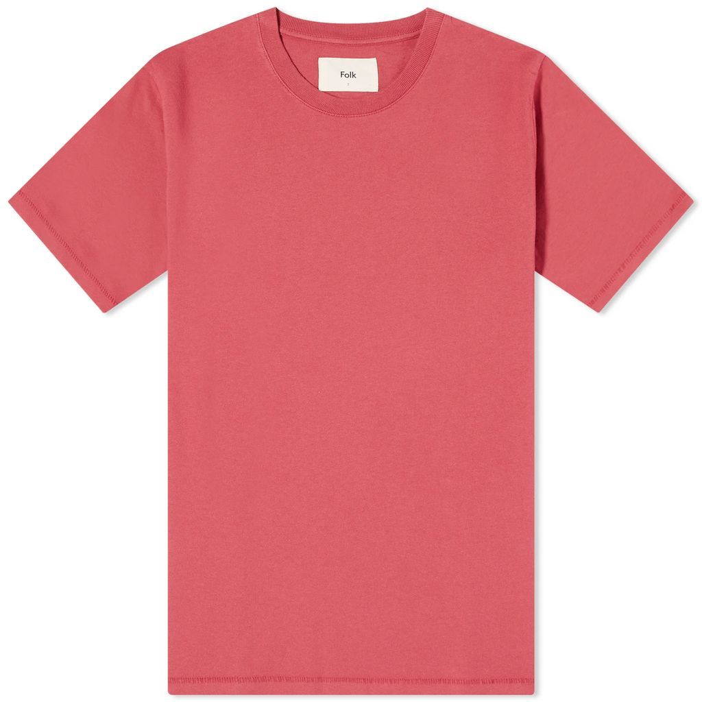 Men's Contrast Sleeve T-Shirt Pomegranate