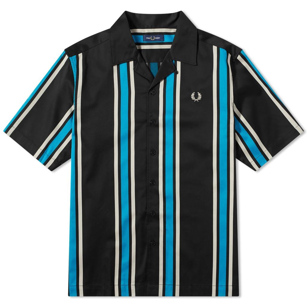 Men's Stripe Vacation Shirt Black/Blue