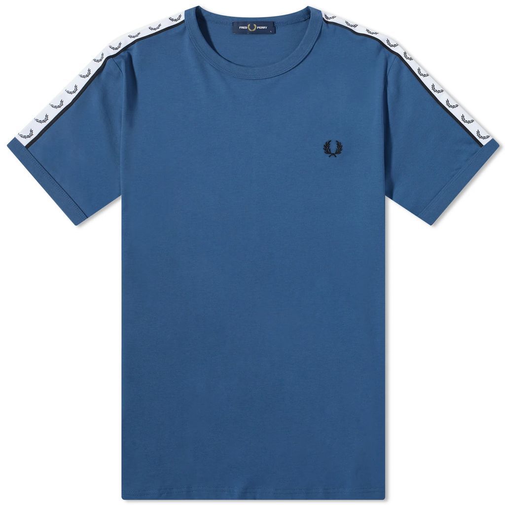 Men's Taped Ringer T-Shirt Midnight Blue
