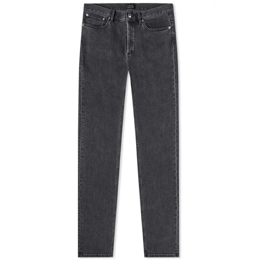 Men's Petit Standard Jeans Washed Black Stretch