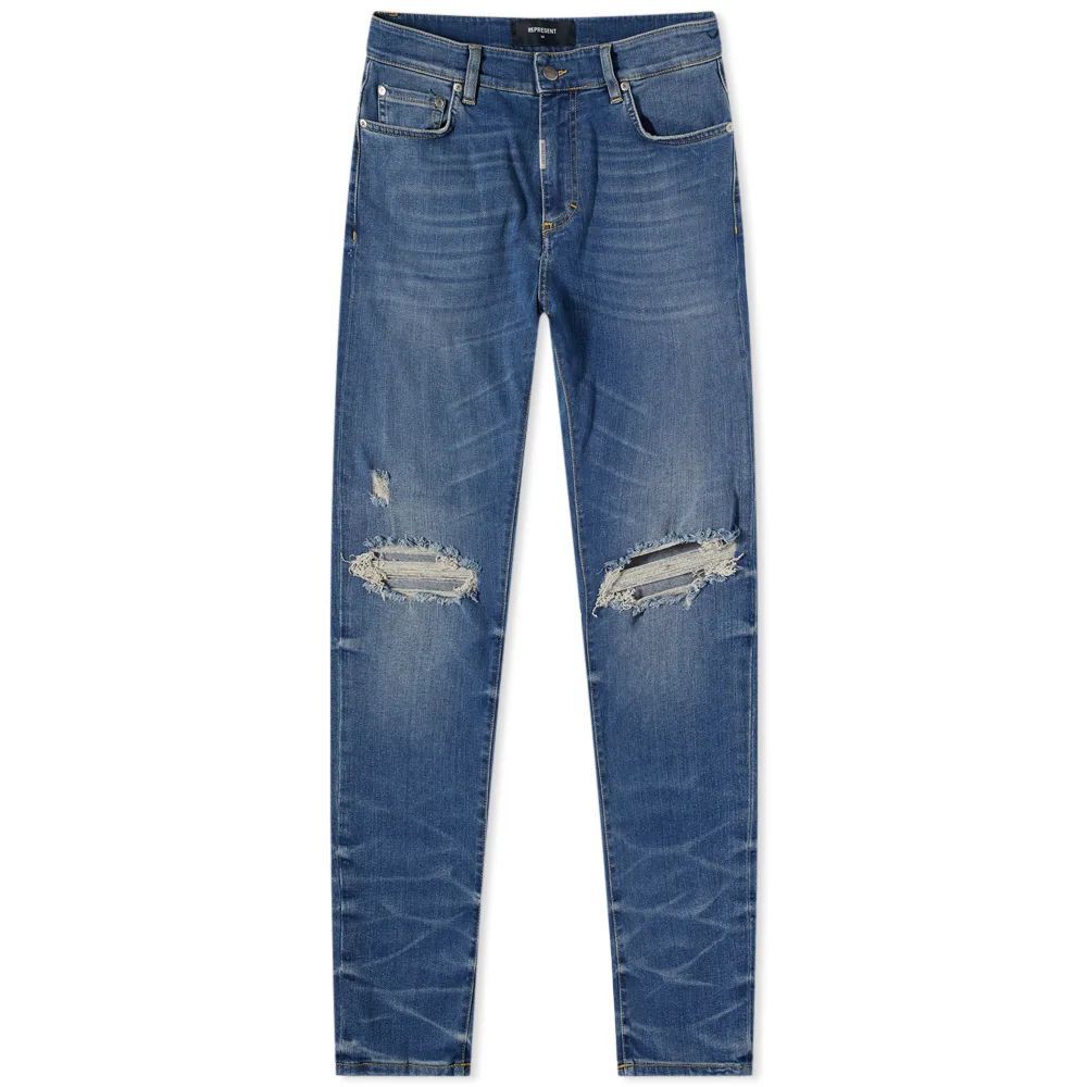 Men's Destroyer Denim Jeans Vintage Blue