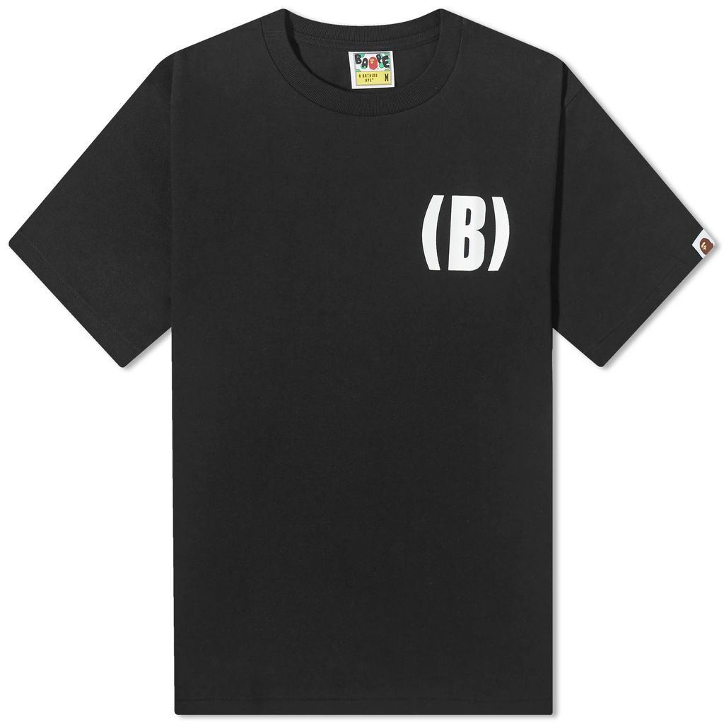 Men's B One Point T-Shirt Black