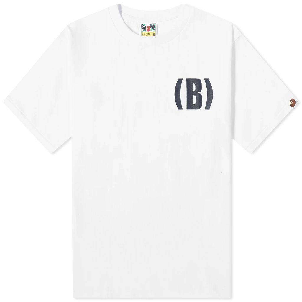 Men's B One Point T-Shirt White