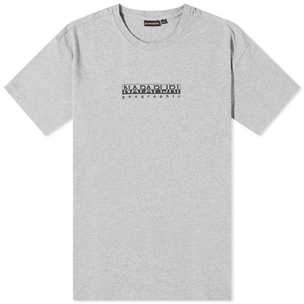 Men's Box Logo T-Shirt Medium Grey Melange