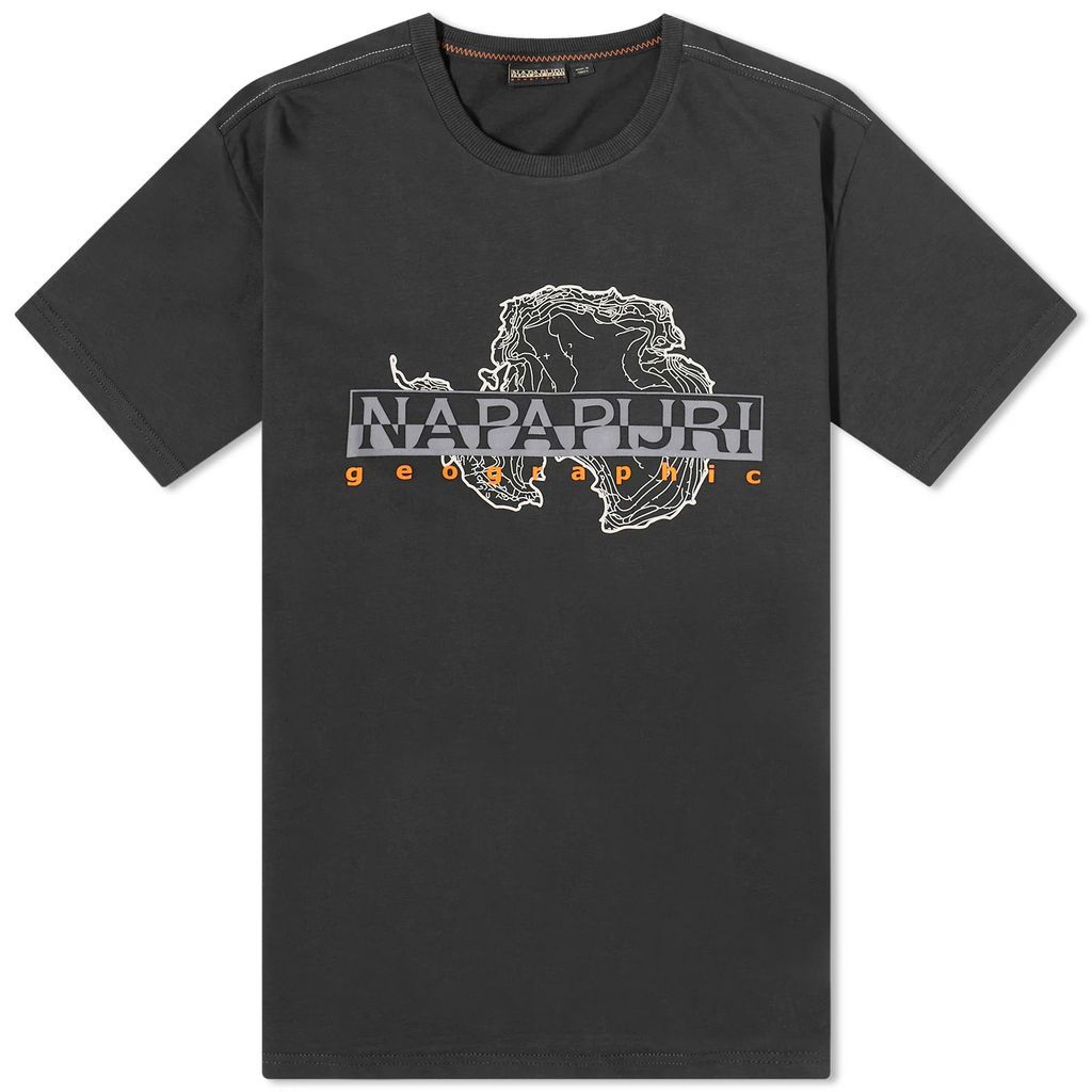 Men's Iceberg Graphic Logo T-Shirt Black