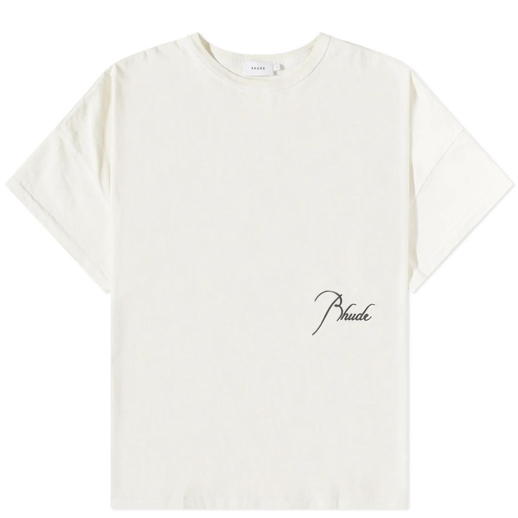 Men's Reverse Logo T-Shirt Vtg White