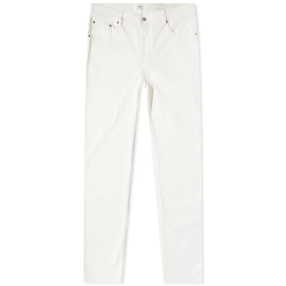 AMI Slim Fit Jeans White