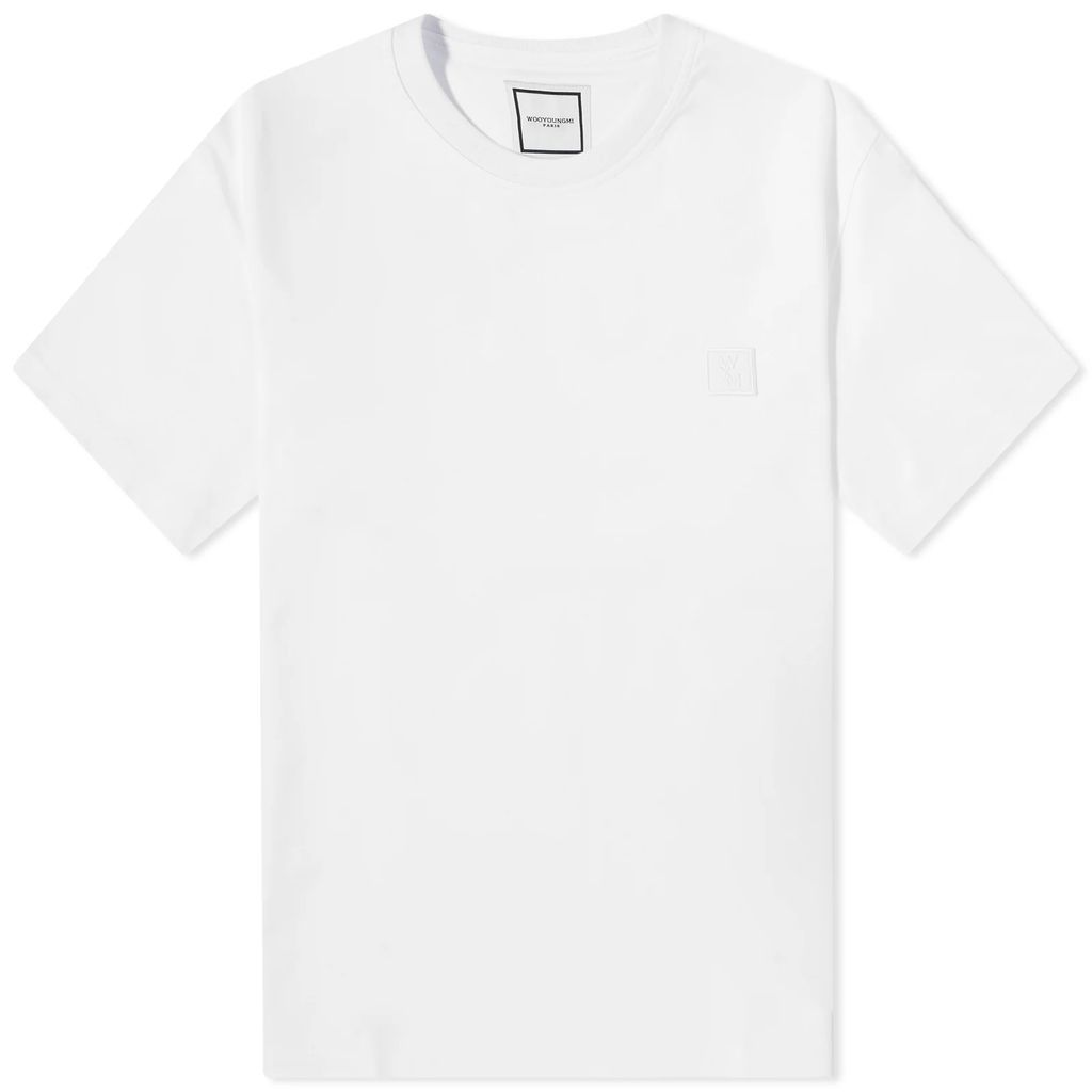 Men's Beaded Back Logo T-Shirt White