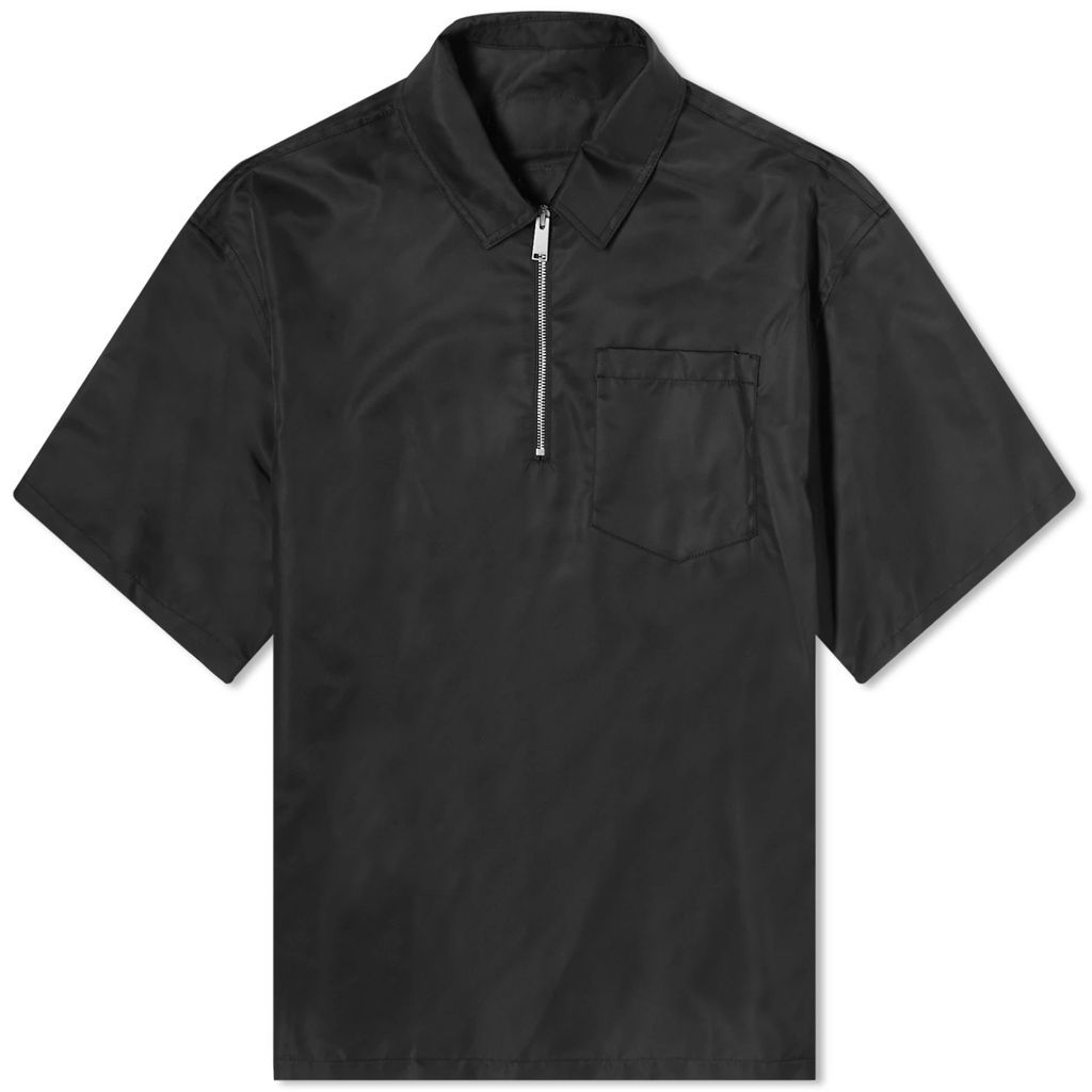 Men's Ex-Ray Nylon Zip Shirt Black