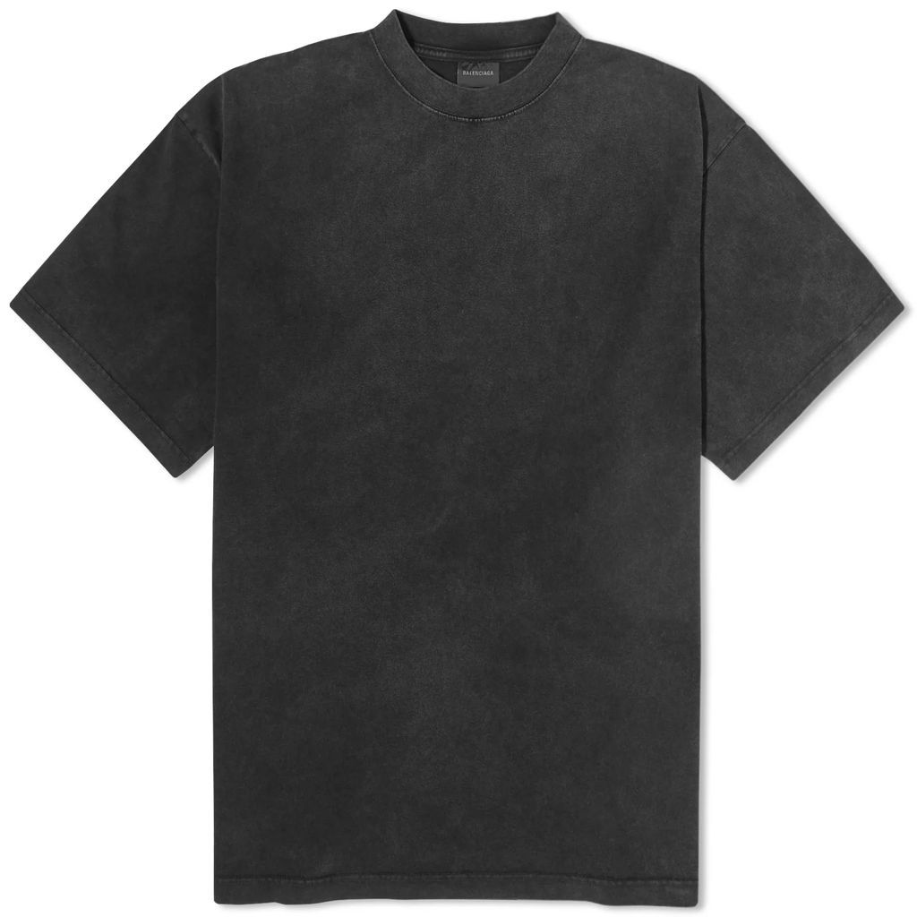 Men's Logo Back Print T-Shirt Black/Silver