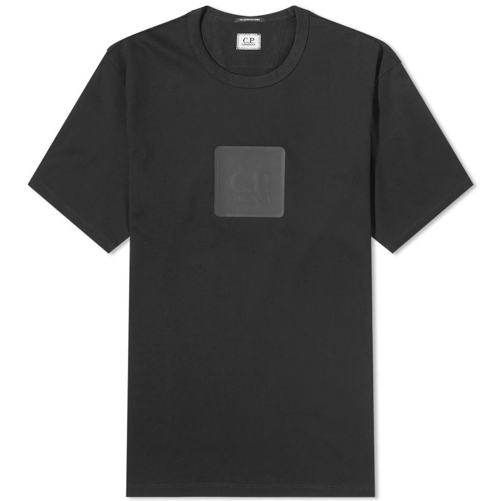 Men's Mercerized Logo T-Shirt Black